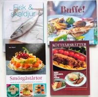 Bokpaket x 4 med bl.a Fisk & Skaldjur