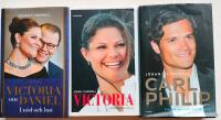 Bokpaket x 3 med bl a Viktoria och Daniel