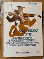 30 svenska l&aring;tar arrangerade f&ouml;r 2 violinst&auml;mmor : (med fl&ouml;jt eller altblockfl&ouml;jt)