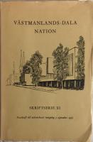 V&Auml;STMANLANDS-DALA NATION Skriftserie XI