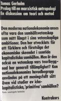 Prolog till en marxistisk antropologi En diskussion om teori och metod