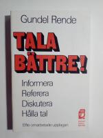 Tala b&auml;ttre! : en handbok i muntlig framst&auml;llning
