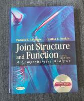 Joint structure and function : a comprehensive analysis