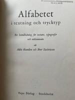 Alfabetet i textning och trycktyp