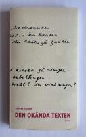 Den ok&auml;nda texten: En ess&auml; om tolkningsteori fr&aring;n kyrkof&auml;derna till Derrida