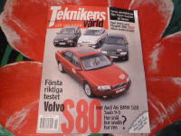 TEKNIKENS V&Auml;RLD -ALLT OM BILEN  NR 19 / 1998 / AUDI A6 - BMW 528 - SAAB 9-5