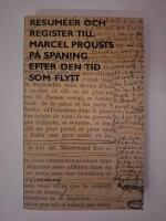 P&aring; spaning efter den tid som flytt. D 8, Resum&eacute;er och register
