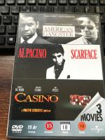 American Gangster + Scarface + Casino - 3 DVD box