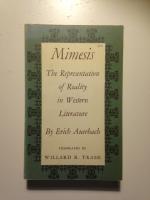 Mimesis. The Representation of Reality in Western Literature