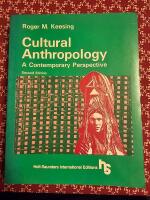 Cultural Anthropology A Contemperary Perspective