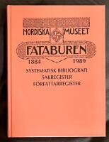 Fataburen 1884-1989 : systematisk bibliografi, sakregister, f&ouml;rfattarregister
