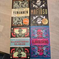 Bokpaket (4 b&ouml;cker) Yxmannen, Mafioso, Gangsterns klagan, Dj&auml;vulsvind