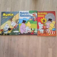 Bokpaket Mumin (3 b&ouml;cker) Mysteriet i Mumindalen, Den otrevliga blomman och Mumin p&aring; cirkus