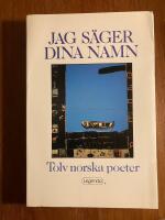 Jag s&auml;ger dina namn : tolv norska poeter