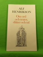 Om ord och texter, dikter och tal