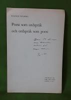 Poesi som ordspr&aring;k och ordspr&aring;k som poesi : S&auml;rtryck ur Ord och Bild h&auml;fte 6 1965 