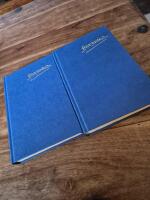 Silmarillion & Ringens v&auml;rld 2 b&ouml;cker (Norstedts 1987, bl&aring; klotband)