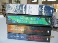 Lucinda Riley x4 : Morden i Fleat House, K&auml;rleksrummet, Fj&auml;rilsrummet, Midnattsrosen