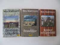 Moa Martinsson X3: Drottning Gr&aring;gyllen, Brandliljor, Kvinnor och &auml;ppeltr&auml;d