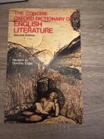 The Concise Oxford Dictionary of English Literature 
