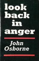Look back in anger: A play in three acts