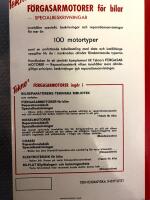 Tekno's  F&ouml;rgasarmotorer f&ouml;r bilar  Reparationsteknik +  Specialbeskrivningar