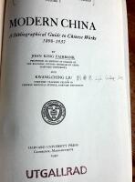 Modern China  A Bibliographical Guide to Chinese Works 1898 - 1937