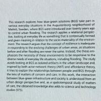 Carescape of green-blue solutions in everyday life : Exploring the socio-materiality of a landscape technology