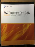 SAS Certification Prep Guide (Advanced)