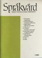 Spr&aring;kv&aring;rd 1 2004