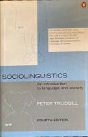 Sociolinguistics - an introduction to language and society
