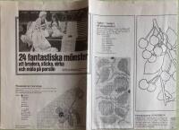 24 fantastiska m&ouml;nster att brodera, sticka, virka och m&aring;la p&aring; porslin