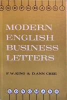 Modern English Business Letters
