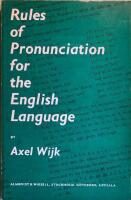 Rules of Pronunciation for the English Language