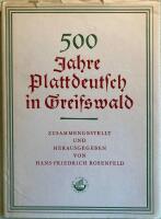 500 Jahre Plattdeutsch in Greifswald