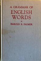 A Grammar of English Words
