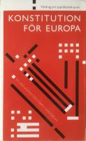 F&ouml;rdrag om uppr&auml;ttande av en konstitution f&ouml;r Europa