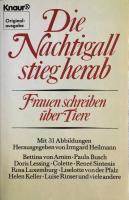 Die Nachtigall stieg herab Frauen schreiben &uuml;ber Tiere