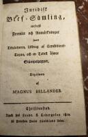 Juridisk Bref-Samling (Christianstad 1812). Med utf&auml;llbar tabell. Adlig proveniens (af Sibell, Rudbeck)