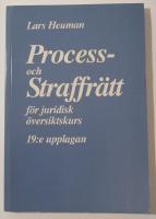 Process- och straffr&auml;tt f&ouml;r juridisk &ouml;versiktskurs