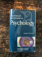 The Penguin dictionary of psychology