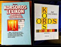 2 b&ouml;cker: Tidens korsordslexikon (Inbunden bok) : &auml;mnesdel/synonymdel (Inbunden bok) + Korsordsnyckel : &auml;mnesdel  (H&auml;ftad bok) 