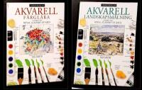 2 b&ouml;cker: Akvarell : f&auml;rgl&auml;ra + landskapsm&aring;lning