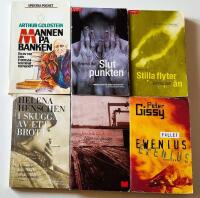 6 b&ouml;cker: Mannen p&aring; b&auml;nken + Slutpunkten + Stilla flyter &aring;n + I skuggan av ett brott +   Nina och sundet + Fallet Ewenius