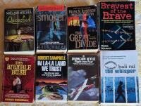 8 b&ouml;cker: The Bravest of the Brave + The Whisper + The Great Divide + Quenchel +  Smoker (Atticus Kodiak) + Flight Into Fear + In La-La Land We Trust + The Bramble Bush