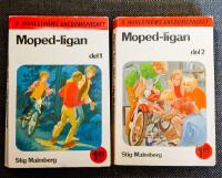 2 sm&aring; pocketb&ouml;cker: Moped- ligan del 1 + Moped- ligan del 2 