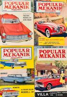 POPULÄR MEKANIK – FYRA TIDNINGAR – December 1955, Juli 1956, Januari 1959, Mars 1960