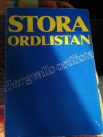 Stora ordlistan : Bergvalls ordlista