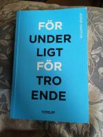 F&ouml;runderligt f&ouml;rtroende