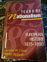 YEARS OF NATIONALISM EUROPEAN HISTORY 1815-1890
